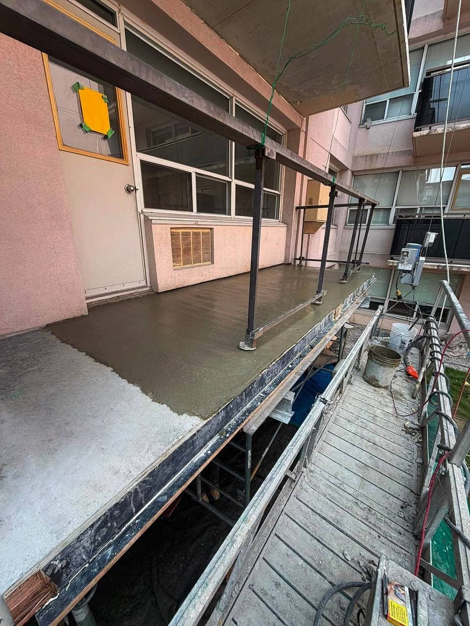 Balcony concrete restoration project in Toronto
